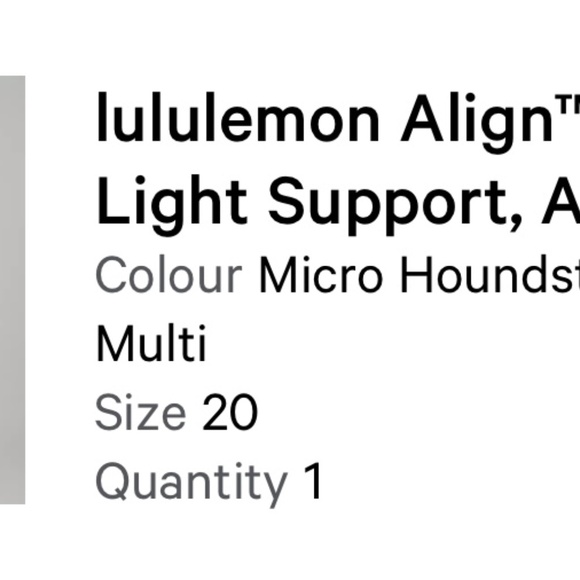 Lululemon Align Workout Set in Houndstooth Blue - Picture 7 of 7